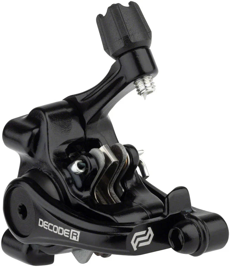 Decode R DSK-718R Disc Brake Caliper - Short Pull Road Mechanical Flat Mount BLK - Bicycle Warehouse