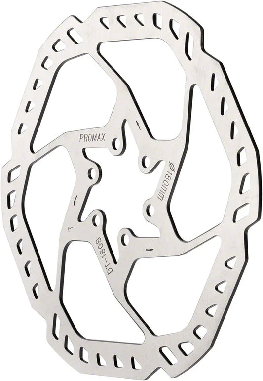 Endurance E1 Disc Brake Rotor - 180mm 6-Bolt Silver - Bicycle Warehouse