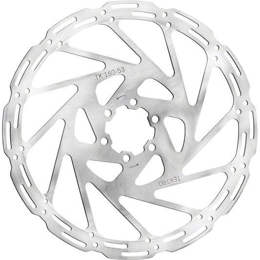 Bicycle Warehouse Tektro TR180-53 Disc Rotor - 180mm, 6-Bolt, 1.8mm Thickness, For 4-Piston Calipers, Silver - Brakes - Bicycle Warehouse