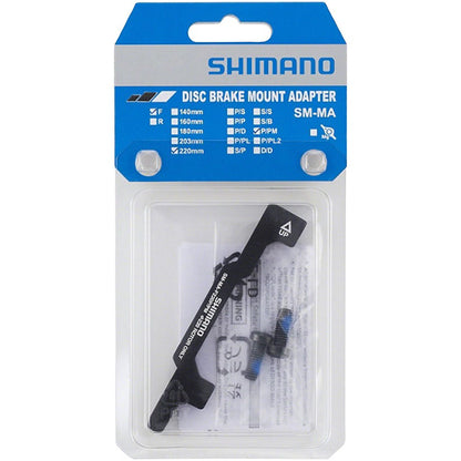 Shimano SM-MA-F220P/PM Disc Brake Adaptor - 180mm Post Mount Fork/Frame to 220mm Disc Brake Roto - Brakes - Bicycle Warehouse