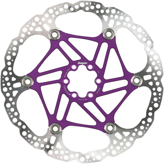 Floating Disc Brake Rotor - 220mm 6-Bolt Purple - Bicycle Warehouse