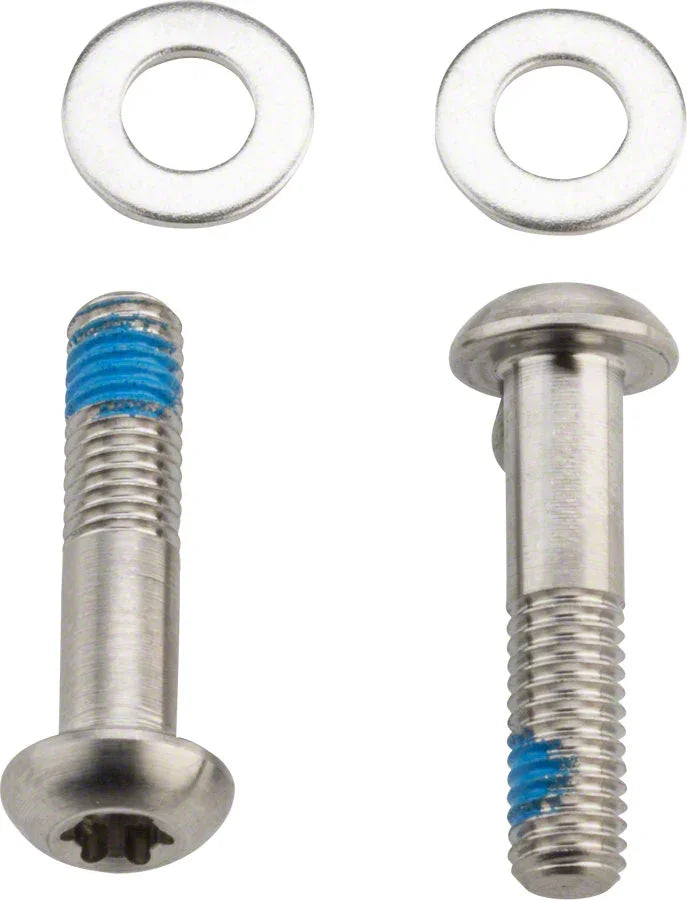 Flat Mount Disc Caliper Bracket Bolts 22mm Titanium - Bicycle Warehouse