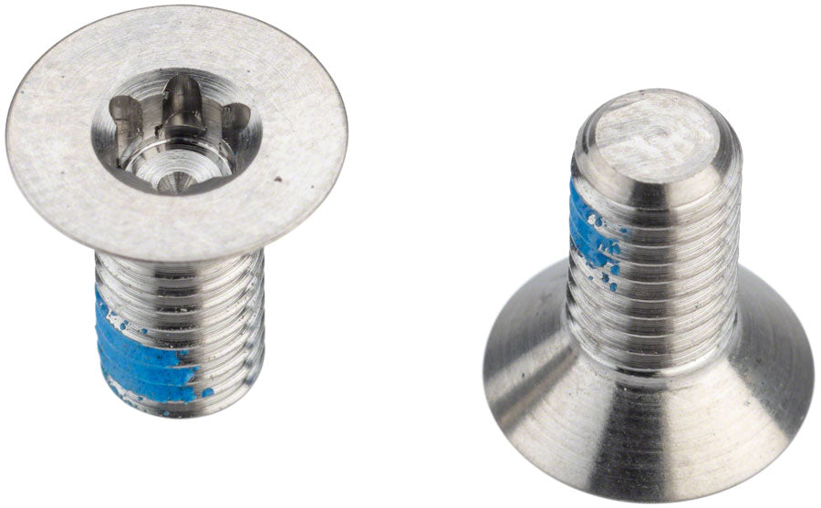 Flat Mount Fork Adaptor Bolts 5mm Titanium - Bicycle Warehouse