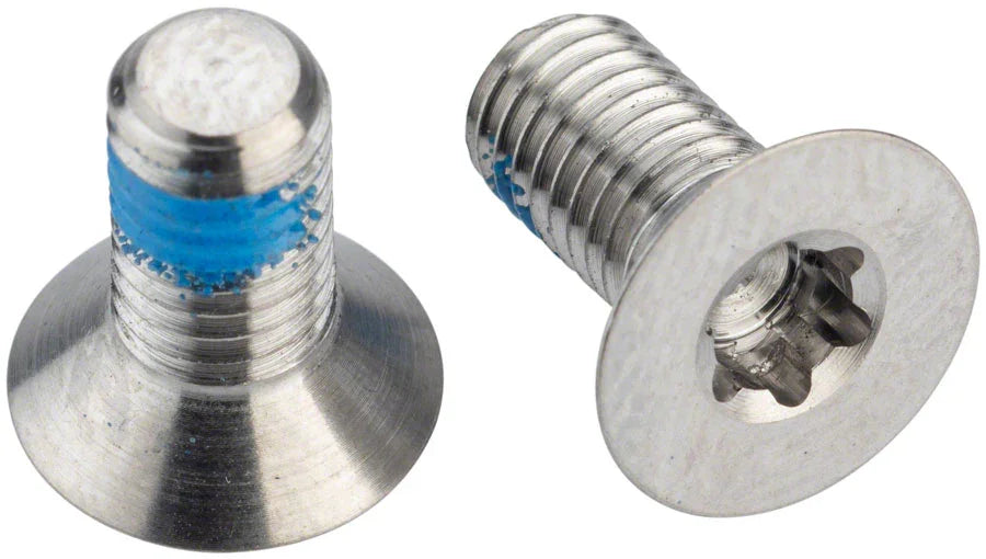 Flat Mount Fork Adaptor Bolts 5mm Titanium - Bicycle Warehouse