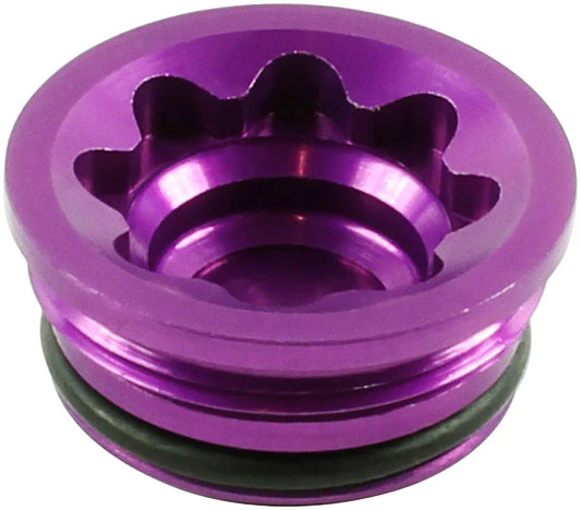 V4 Large Disc Brake Caliper Bore Cap - Purple - Bicycle Warehouse