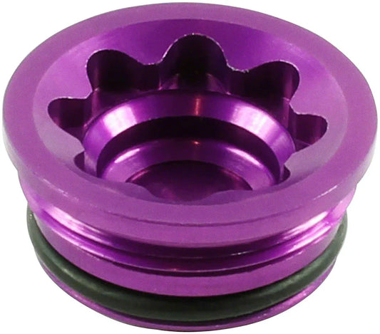 V4 Small/E4 Disc Brake Caliper Bore Cap - Purple - Bicycle Warehouse