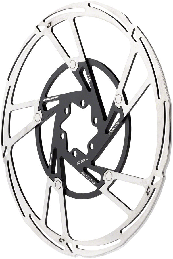 Pro LR2 Disc Brake Rotor - 220mm 6-Bolt Silver/Black