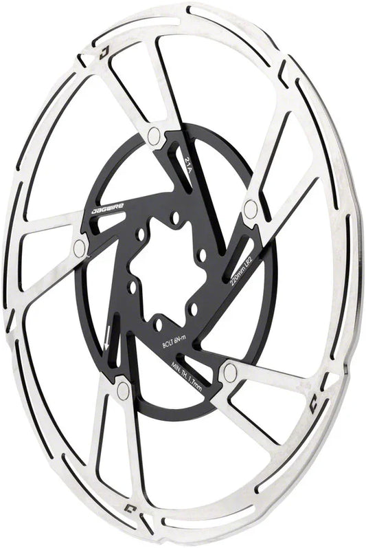 Pro LR2 Disc Brake Rotor - 220mm 6-Bolt Silver/Black - Bicycle Warehouse