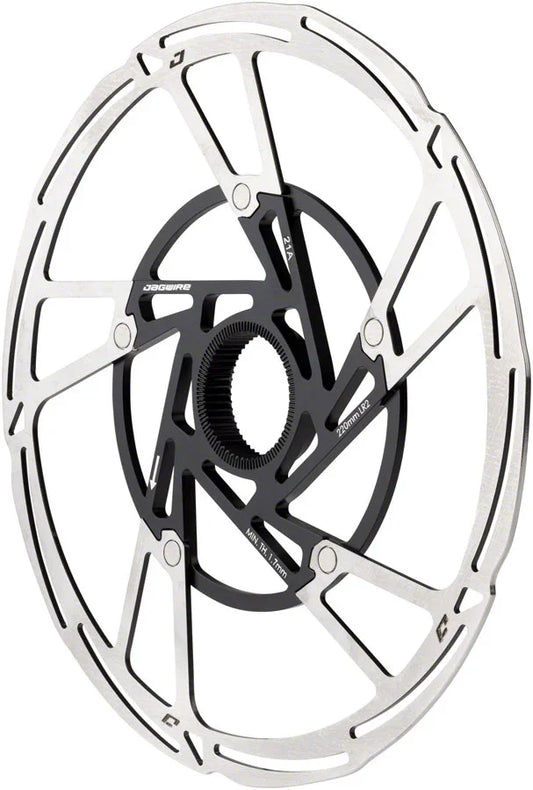 Pro LR2 Disc Brake Rotor - 220mm Center Lock Silver/Black - Bicycle Warehouse