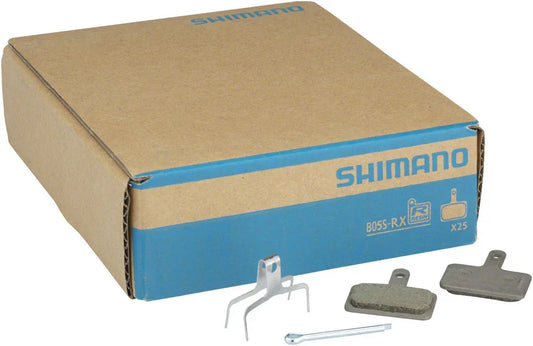B05S-RX Disc Brake Pad Spring - Resin Compound Stainless Steel Back Plate Box/25 pair - Bicycle Warehouse