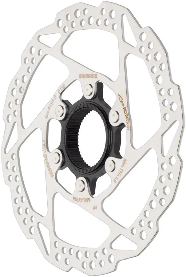 Deore SM-RT54-S Disc Brake Rotor - 160mm Center Lock For Resin Pads Only Silver - Bicycle Warehouse