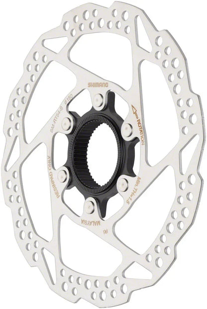 Deore SM-RT54-S Disc Brake Rotor - 160mm Center Lock For Resin Pads Only Silver - Bicycle Warehouse