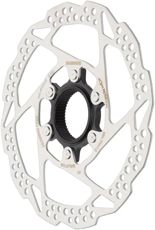 Deore SM-RT54-S Disc Brake Rotor - 160mm Center Lock For Resin Pads Only Silver - Bicycle Warehouse