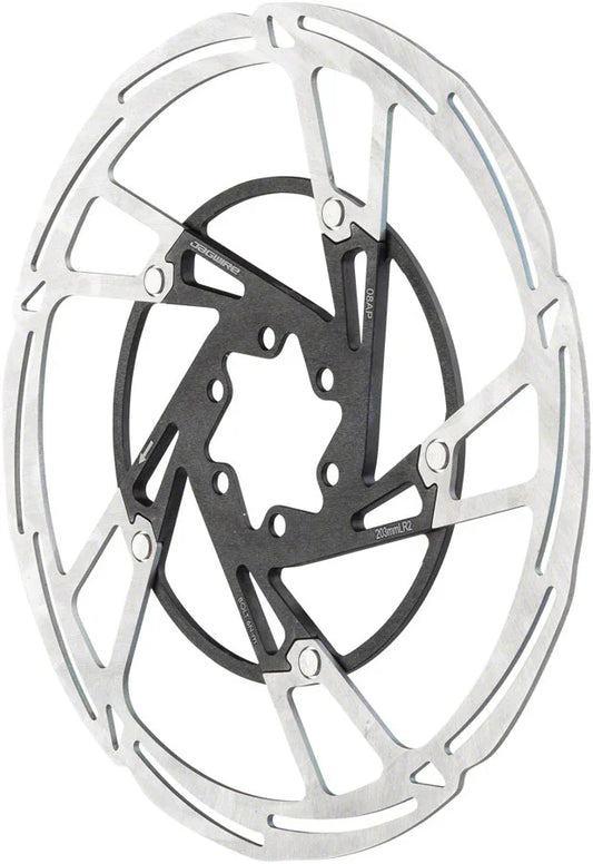 Pro LR2 Disc Brake Rotor - 203mm 6-Bolt Silver/Black - Bicycle Warehouse
