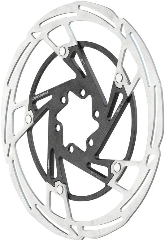 Pro LR2 Disc Brake Rotor - 160mm 6-Bolt Silver/Black - Bicycle Warehouse