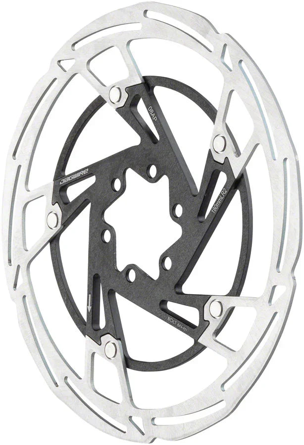 Pro LR2 Disc Brake Rotor - 140mm 6-Bolt Silver/Black - Bicycle Warehouse