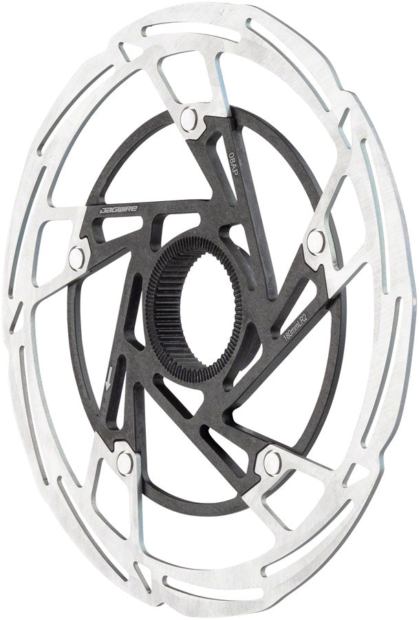 Pro LR2 Disc Brake Rotor - 180mm Center Lock Silver/Black - Bicycle Warehouse