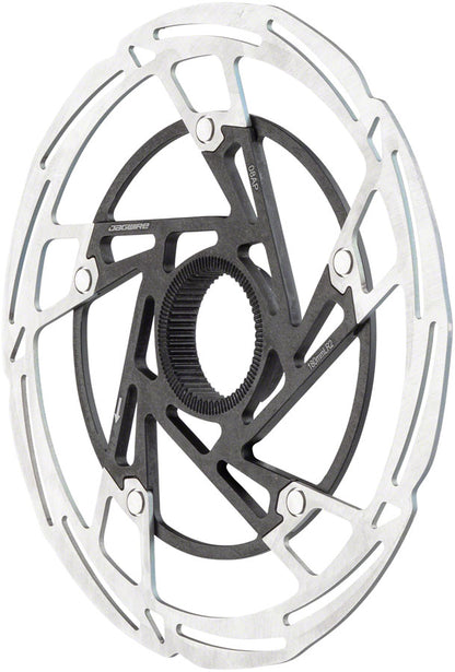 Pro LR2 Disc Brake Rotor - 180mm Center Lock Silver/Black - Bicycle Warehouse