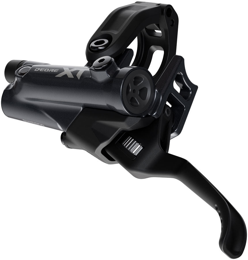 Shimano Deore XT BR-M8220 Disc Brake BL-M8200 Lever - Left/Front Post Mount 4-Piston Caliper SM-BH90-SBM Hose Fin Metal Pads BLK - Bicycle Warehouse