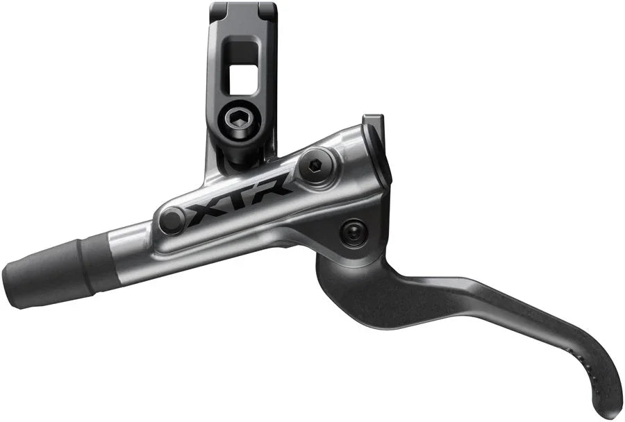 Shimano XTR M9200 XC Disc Brake Lever - Left/Front Post Mount 2-Piston Caliper SM-BH90-SS Hose Metal Pads Gray - Bicycle Warehouse