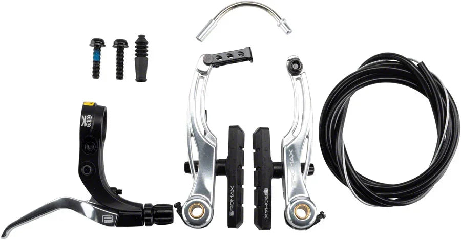 P-1/Click V-Point Linear Pull Brake Kit - 108mm Silver - Bicycle Warehouse
