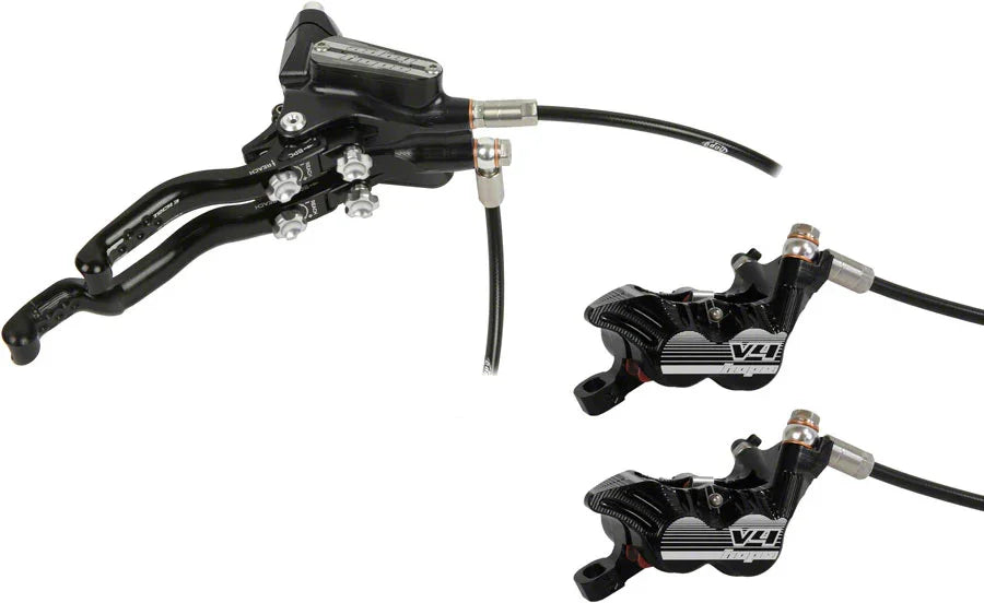 Tech 3 V4 Duo Disc Brake Lever - Right Hand Front Rear Hydraulic Post Mount BLK - Bicycle Warehouse
