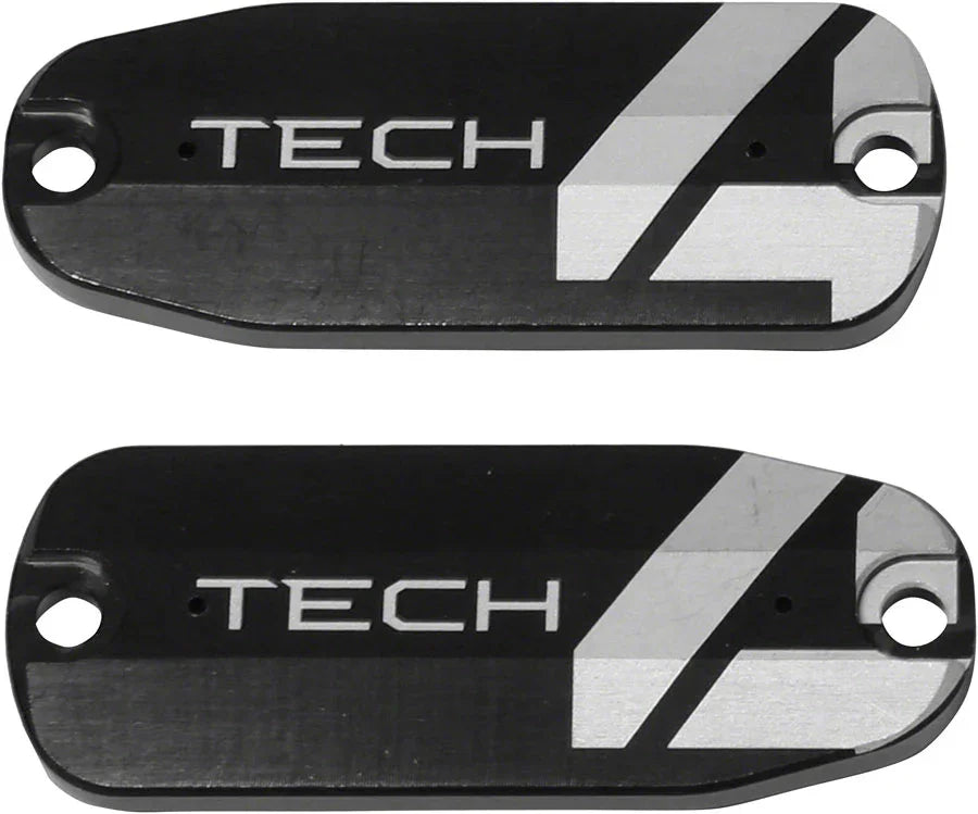 Tech 4 Brake Lever Reservoir Lid - Black Pair - Bicycle Warehouse