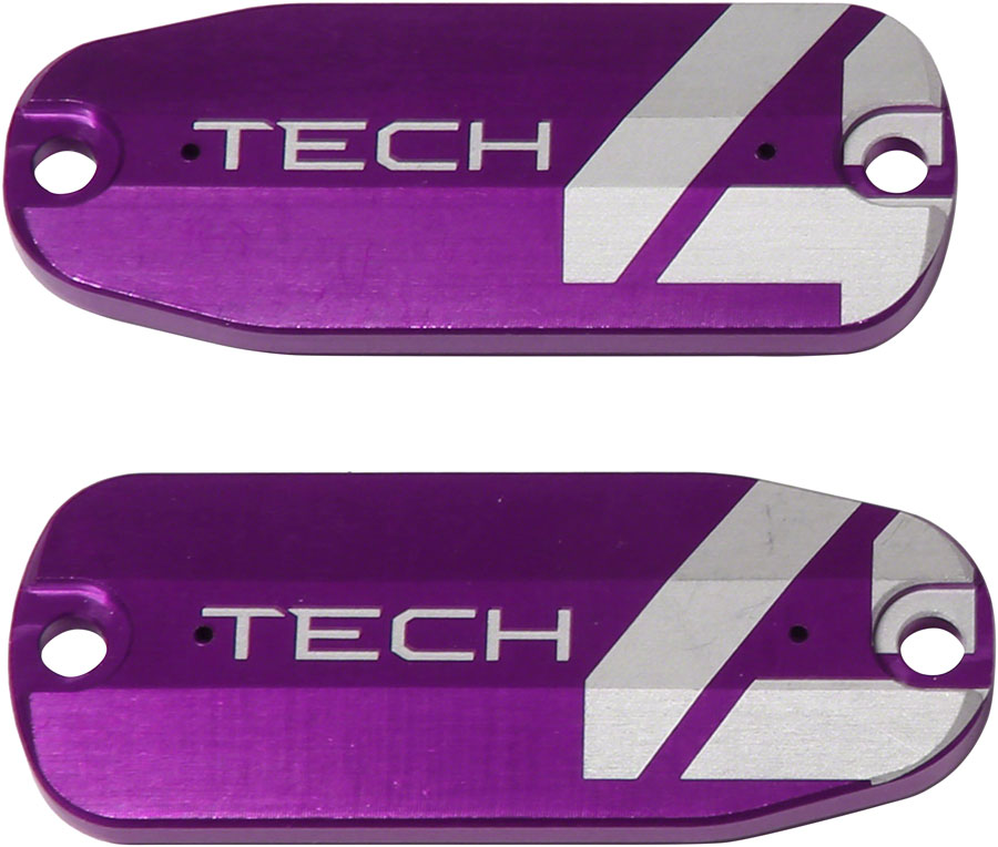 Tech 4 Brake Lever Reservoir Lid - Purple Pair - Bicycle Warehouse