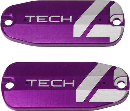 Tech 4 Brake Lever Reservoir Lid - Purple Pair - Bicycle Warehouse