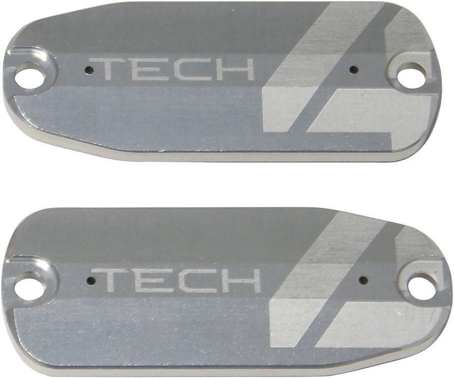 Tech 4 Brake Lever Reservoir Lid - Silver Pair - Bicycle Warehouse