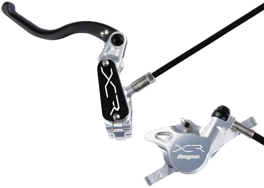 XCR Pro X2 Disc Brake and Lever Set - Front Hydraulic Post Mount Silver - Bicycle Warehouse