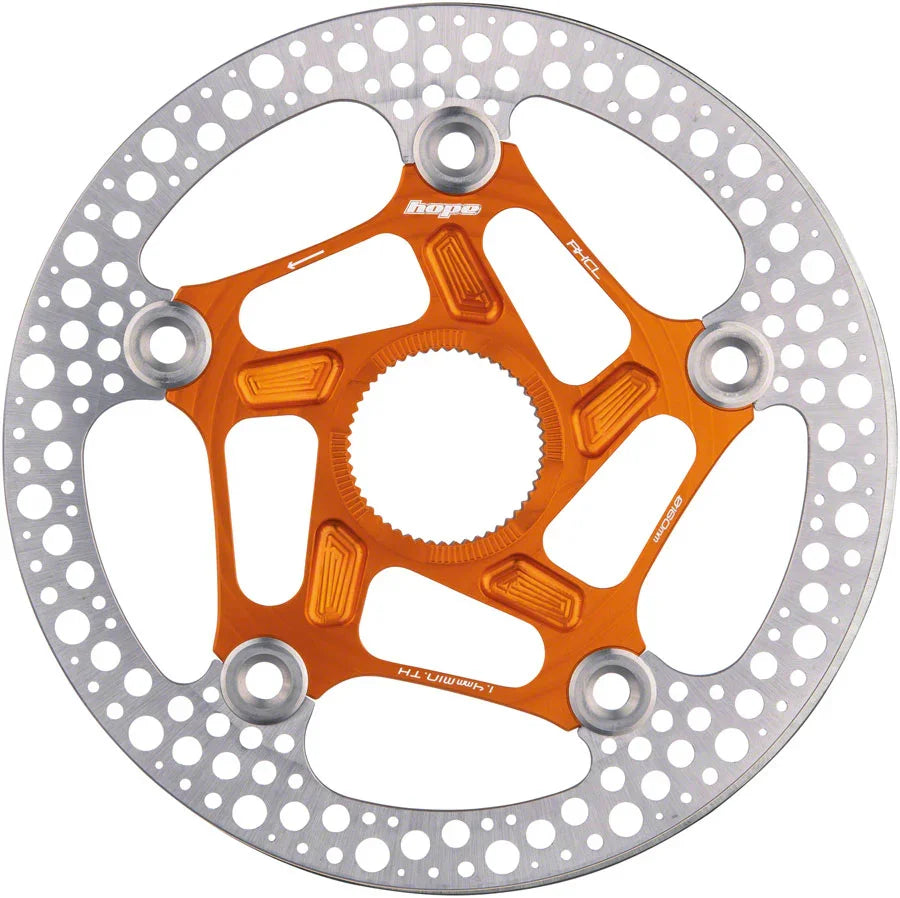 RX Disc Rotor - 140mm Center-Lock Orange - Bicycle Warehouse