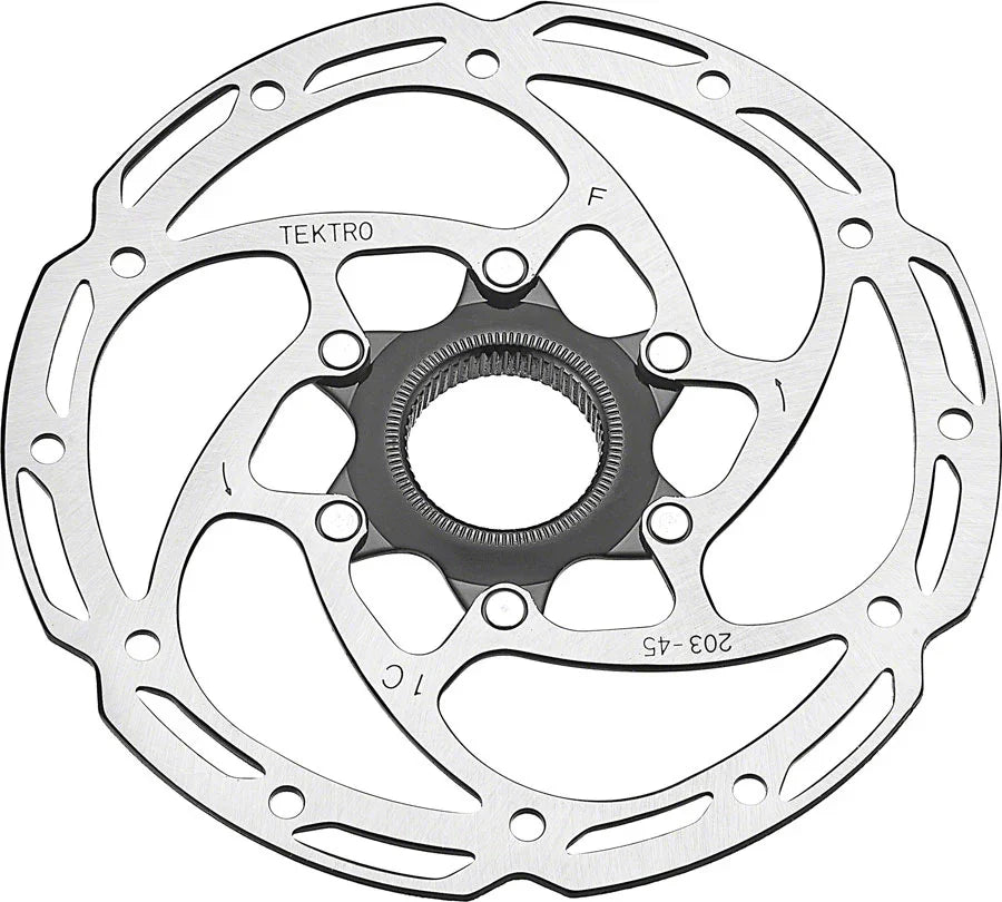 TR160-45 Disc Brake Rotor - 160mm Center-Lock 2.3mm Thickness Silver - Bicycle Warehouse