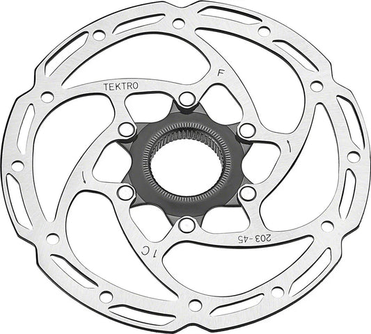 TR160-45 Disc Brake Rotor - 160mm Center-Lock 2.3mm Thickness Silver - Bicycle Warehouse
