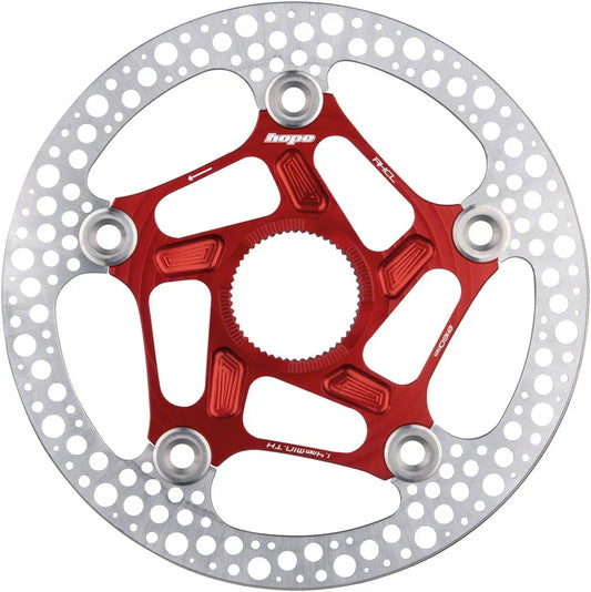 RX Disc Rotor - 140mm Center-Lock Red - Bicycle Warehouse