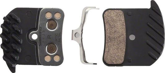 H03C-MF Disc Brake Pad Spring - Metal Compound Finned Aluminum Backplate One Pair - Bicycle Warehouse