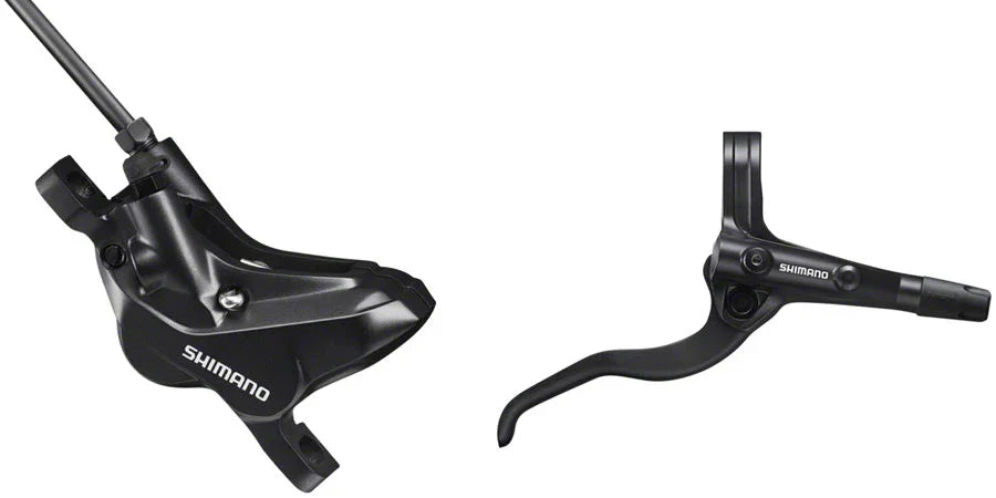 Shimano BR-MT420 Disc Brake BL-MT401 Lever - Rear Hydraulic 4-Piston Post Mount BLK - Bicycle Warehouse