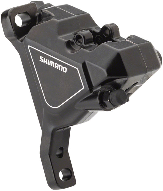 Shimano Altus BR-UR300 Front Flat-Mount Hydraulic Disc Brake Caliper Resin Padsout Fins BLK - Bicycle Warehouse