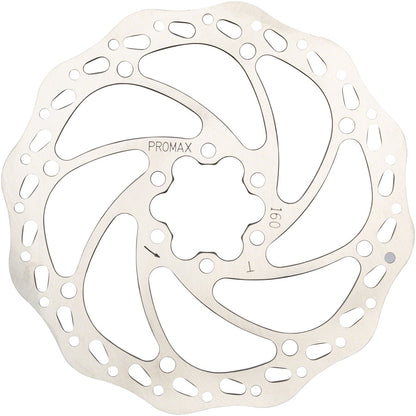 Sport S1 Disc Brake Rotor - 160mm 6-Bolt Silver - Bicycle Warehouse