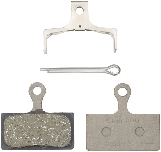 G05S-RX Disc Brake Pad Spring - Resin Compound Stainless Steel Back Plate One Pair - Bicycle Warehouse