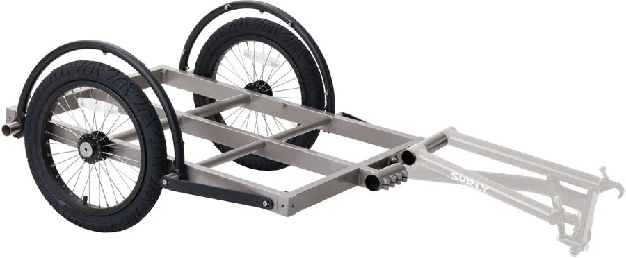 Ted Trailer: Short Bed 16" Wheels Gray - Bicycle Warehouse