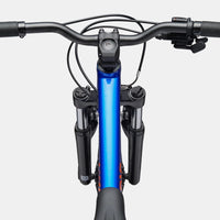 Kids Trail 24 blue bicycle handlebars with headlight and front suspension brakes