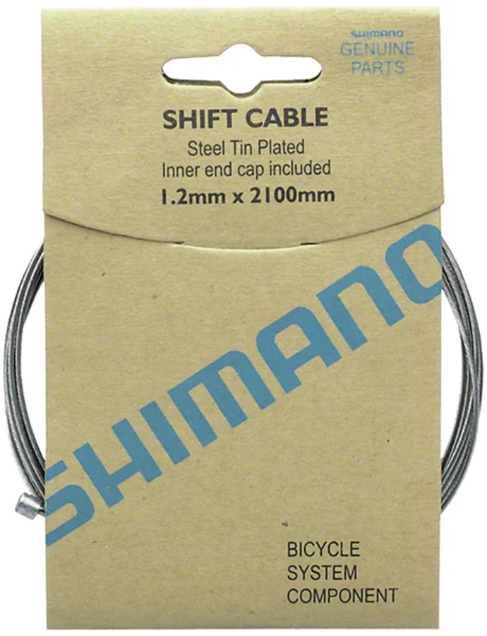 Zinc Derailleur Cable 1.2 x 2100mm 10-pack - Bicycle Warehouse