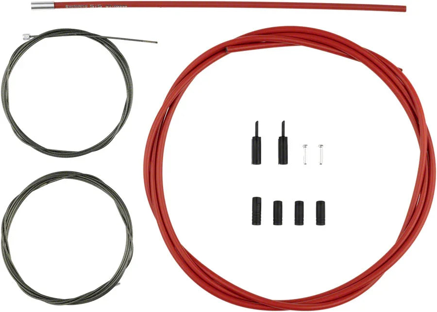 105 R7000 OPTISLICK Shift Cable Set - Red - Bicycle Warehouse