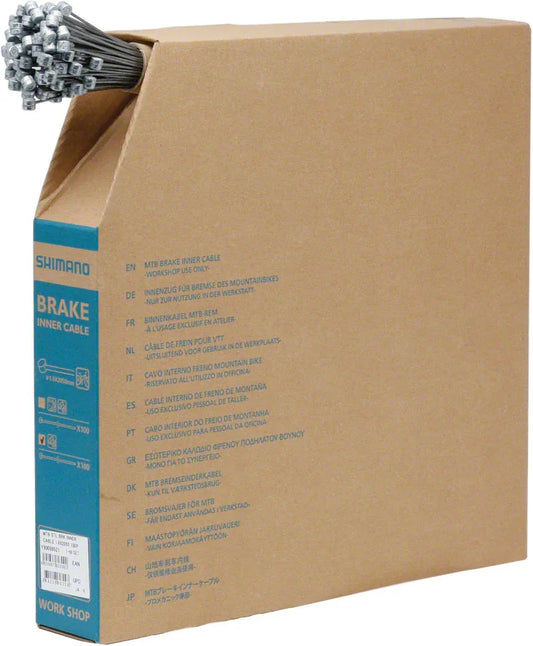 MTB Brake Cable 1.6 x 2050mm Filebox of 100 - Bicycle Warehouse