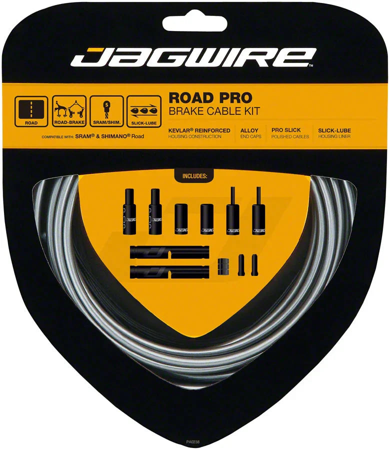 Pro Brake Cable Kit Road SRAM/Shimano Ice Gray - Bicycle Warehouse