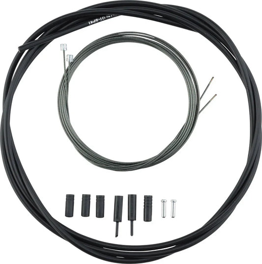 Road Optislick Derailleur Cable and Housing Set Black - Bicycle Warehouse