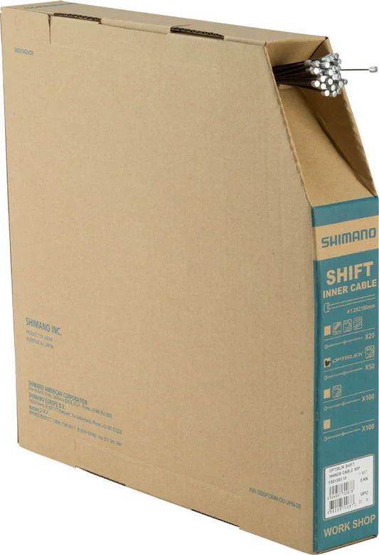 Optislick Derailleur Cable 1.2 x 2100mm Filebox of 50 - Bicycle Warehouse