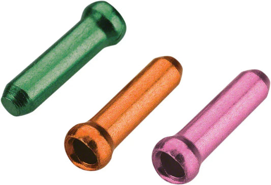 Cable End Crimps - 1.8mm Cash/Tango/Pink Bag of 90 - Bicycle Warehouse
