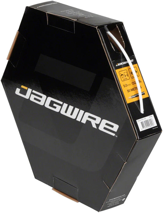 Jagwire 5mm Sport Brake Housing with Slick-Lube Liner 50M File Box White - Bicycle Warehouse